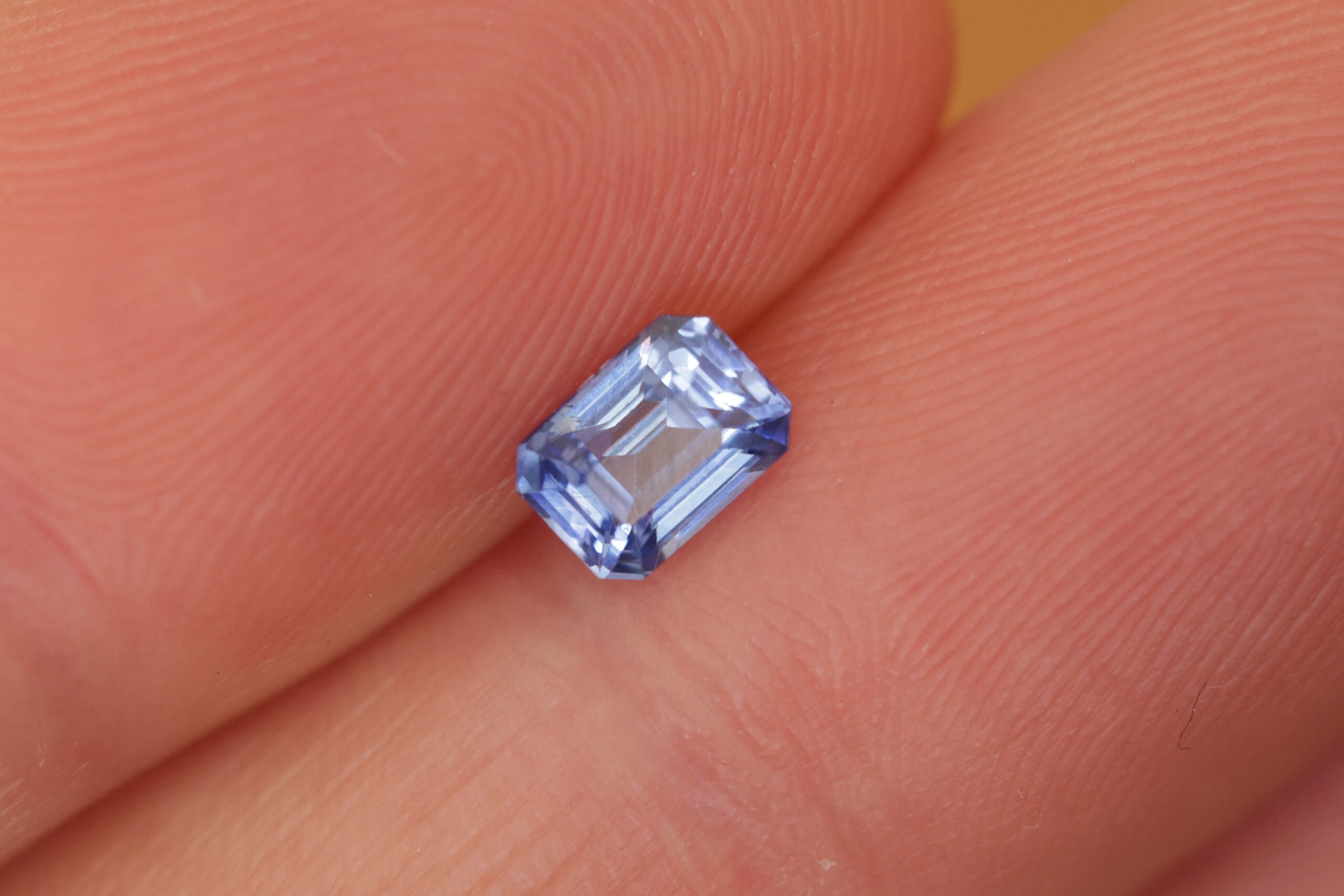 Chabrowo niebieski szafir ośmiokąt f5 - obrazek 2