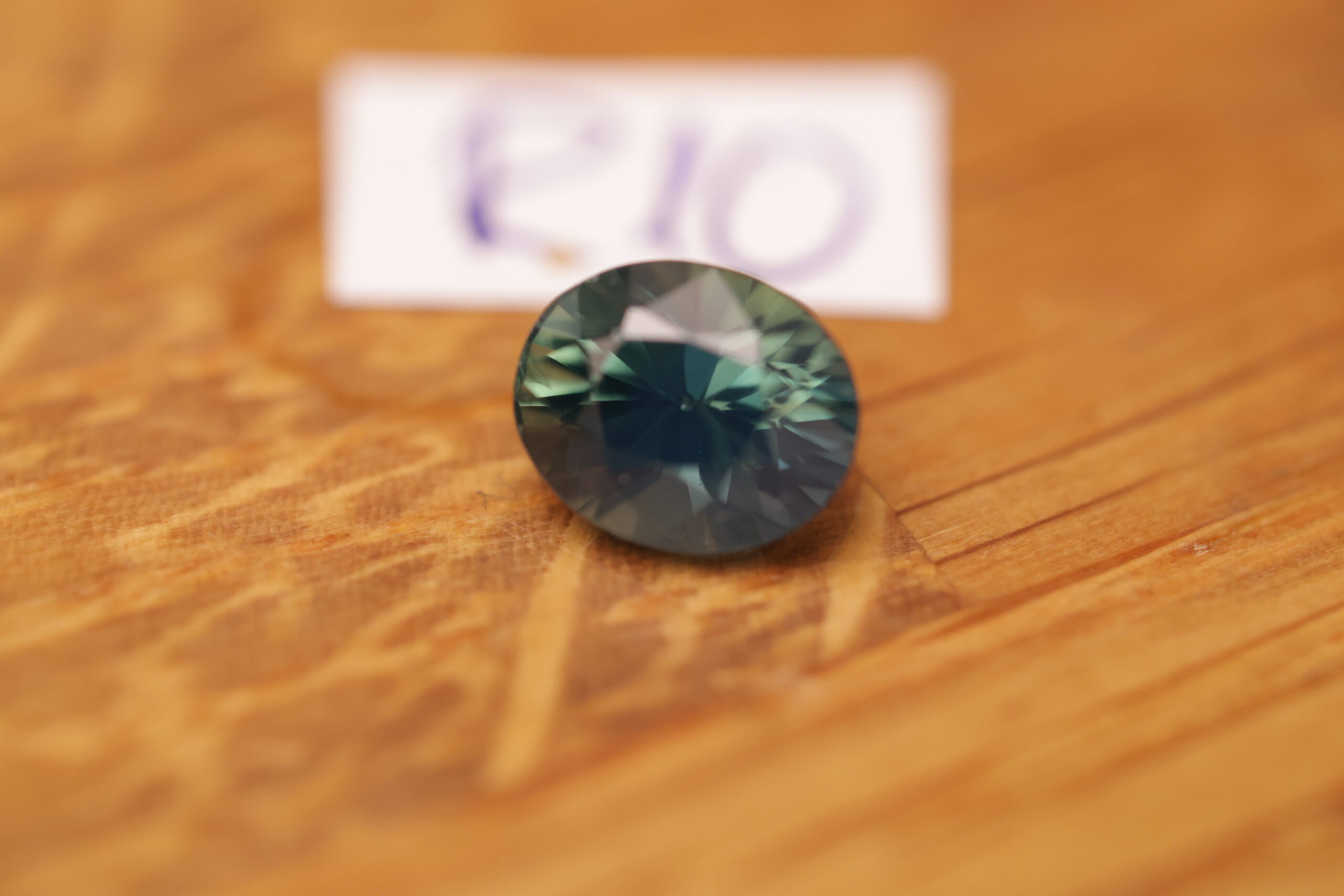 Morski owalny szafir R10 - obrazek 2